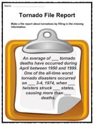 Paul denman tells about the day he came face to face with america's most frightening meteorological phenomenon. Tornado Facts Worksheets Information Key History For Kids