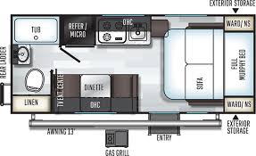 With two twin beds that make it into a king bed, full bathroom, tv, awning and all the great things this camper comes with, you just can't go wrong. New Or Used Forest River Flagstaff E Pro 19fd Rvs For Sale Camping World Rv Sales