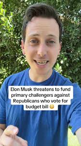 NEW: Elon Musk is now threatening to fund primary challengers against  Republicans who vote for the GOP budget bill and calls for the creation of  a new political party