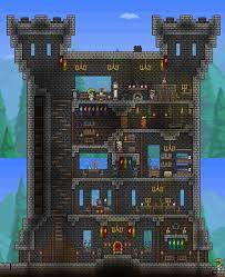 Anjpanj And Bob Keep Jpg 32178 891 1093 Terraria Castle Terraria House Ideas Terraria House Design