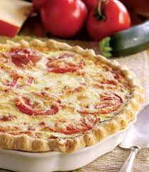 Zucchini And Tomato Quiche Recipe Michele Stuart Recipes Tomato Quiche Food