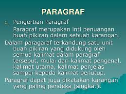 Paragraf Pengertian Paragraf Ppt Download