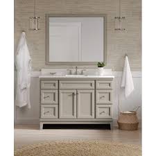 It has a rating of 3.8 with 327 reviews. Diamond Now Calhoun 48 In Cloud Gray Bathroom Vanity Cabinet In The Bathroom Vanities Without Tops Department At Lowes Com