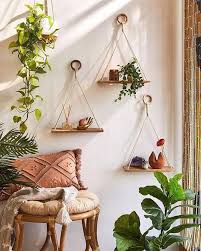 Elie Macrame Hanging Shelf Cozy Apartment Decor Apartment Decor Decor