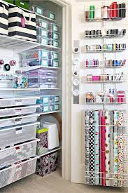 Craft Room Organization Unexpected Creative Ways To Organize Your Craftroom On A Budget Craft Room Closet Craft Closet Organization Room Organization Diy