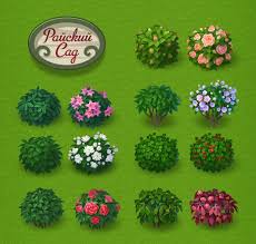Trees And Bushes For Social Game On Behance Game Concept Art Casual Art Game Art