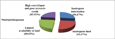 Pie Chart Distribution Of Farmers Barrier To Sustainable