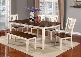 What Do You Think Of This Two Toned Dining Room Sets Like This Post If You Can See This Dining Set With Bench Round Dining Table Sets White Round Dining Table