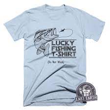 That's right we have eat sleep fish to show your buddy how devoted you are. Lucky Fishing Shirt Funny Fisherman Gift Catching Fish Tshirt Fishing T Shirts Fishing Shirts Fishing Tee Shirts