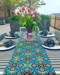 Reversible Table Runner African Print Table Cloth Hostess Gift Housewarming Gift Home Decor Kitchen Decor Gift Hostess Table Runner Printed Table Runner African Decor Table Runners