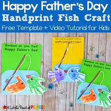 Browse more of our father's day craft ideas. Happy Father S Day Handprint Fish Craft And Free Template