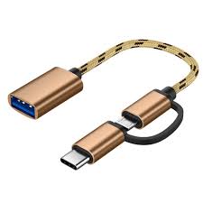 Shop for usb c to usb adapters at walmart.com. 2 In 1 Usb Otg Cable Type C Micro Usb To Usb 3 0 Adapter Braided Designed Data Transfer Cable Compatible With Andriod Phone