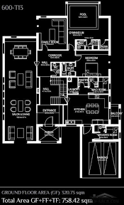 مخطط الفيلا الكبيرة Arbil Mass City 600m T4 Home Design Floor Plans Courtyard House Plans Bungalow Floor Plans