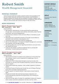 Description the wealth management client associate (ca) role is a sales support position, typically providing dedicated operational and sales support to multiple financial advisors (fa's). Wealth Management Associate Resume Samples Qwikresume