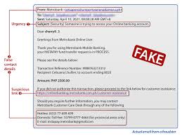Maybe you would like to learn more about one of these? Latest Fraud Alert Metrobank