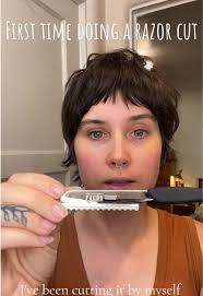 How to Trim My Pixie Side Bangs with A Hand Razor