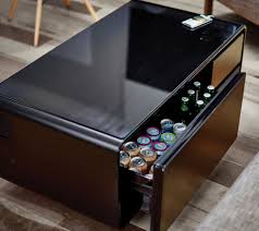 › see more product details. Sobro Smart Coffee Table With Built In Mini Fridge Qvc Com