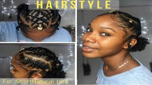 10 hottest natural hair braids styles for black women to wear in 2015. Braided Cornrow Hairstyle For Short Natural Hair Twa Hairstyles Youtube