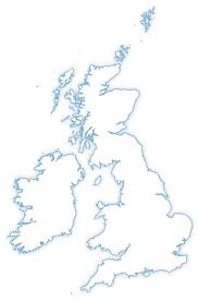 Cette affiche comporte aussi le nom des principales villes d'angleterre, d'écosse, d'irlande du nord et du pays de galles. Carte Royaume Uni Vectorielle Gratuite