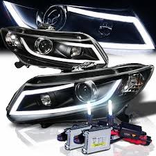 Hid Xenon Honda Civic Led Projector Headlights Matte Black Honda Civic Sedan Honda Civic Coupe Civic Sedan