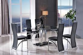 Get set for dining table 6 chairs at argos. Roma Dining Set With 4 Black Chairs Modern Furniture Direct