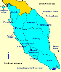 It consists of west malaysia and east malaysia, the latter of which is located on the island of borneo in the south china sea. Peninsular Malaysia Map Map Peninsular Malaysia Malaysia