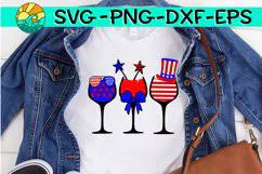 Download Red White Blue Wine Glasses Svg Png Eps Dxf 270004 Svgs Design Bundles