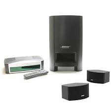 The system includes an elegant media center featuring a progressive scan dvd/cd player with hdmi output and am/fm tuner. Bose 3 2 1 Gs Series Iii 2 1 Channel Home Theater System For Sale Online Ebay