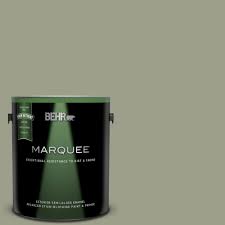 Behr Marquee 1 Gal Bxc 82 Potting Moss Semi Gloss Enamel Exterior Paint And Primer In One