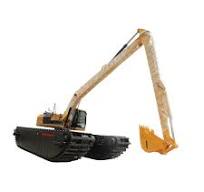 Long Arm Reach Amphibious Pontoon for Cat 320d Excavator