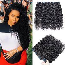 Milky way 100% human hair indian brazilian curl weave 12. 3 Bundles Water Wave Human Hair Bundles Vipbeauty Indian Wet And Wavy Weave Hair Extensions Online Buy