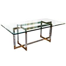 Charles Hollis Jones Metric Dining Table Glass Top At 1stdibs Glass Dining Table Modern Dining Room Tables Table