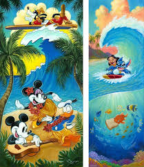 Disney Surf Art By Tim Rogerson Surf Art Disney Art Art