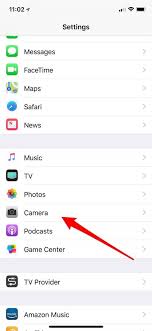 2 scroll down and tap camera. Iphone Camera Settings How To Change Video Recording Resolution