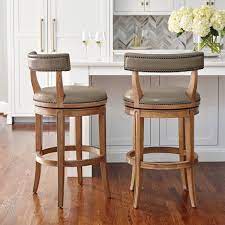 Henning Low Back Swivel Bar Counter Stool Frontgate Kitchen Bar Stools Counter Stools Swivel Counter Stools