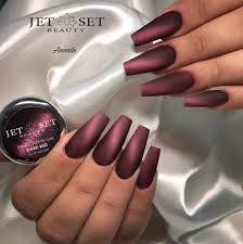 Black And Red Cat Eye Nails Cat Eye Dark Red Matte Annailz Jet Set Beauty Nails Nails Beautiful Autumnnails Hudabeauty Jetsetbeauty Red Matte Nails Red Nails Glitter Red Nails