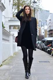 Try These 7 Super Stylish Ways To Wear Your Knee High Boots Right Now High Knee Boots Outfit Black Boots Outfit Wear Black Dresses