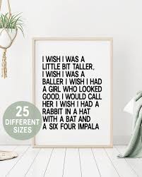 I Wish I Was A Little Bit Taller Skee Lo I Wish I Was A Little Bit Taller Skee Lo Poster Rap Poster Rap Lyrics Wall Art Hip Hop Lyrics Rapper Quotes Kids Rap Lyrics Art Rapper Quotes Rap Lyrics