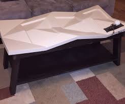 Tessellated Optical Illusion Coffee Table Coffee Table Table Door Coffee Tables