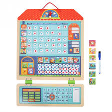 us 46 49 16 off kid wooden magnetic reward activity responsibility chart calendar schedule educational learning toys for children target board in