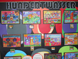 Hundertwasser Water Colour Paintings Year 7 Watercolor Paintings Artwork Art