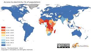 Access To Electricity Of Population By Country 2016 Human Development Index Human Development Map