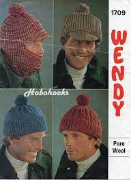 Mens Hat Knitting Pattern Pdf Mens Cap Balaclava Bobble Hat Etsy Mens Hat Knitting Pattern Mens Knitting Patterns Vintage Knitting