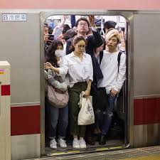 Bored Commuters On The Tokyo Subway Reminiscent Of The London Underground Tube Trains Packed Like Sardines I Tokyo Subway London Underground Tube Modern Japan