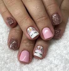 Pin By Kelly Acton On Nails In 2020 Girls Nail Designs Kids Nail Designs Unicorn Nail Art