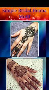 Sulit diprediksi darimana henna berasal sebab seni ini diperkirakan telah berkembang hampir 5000 tahun lamanya. Simple Bridal Henna Motif For Android Apk Download
