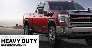 Sierra 2500 heavy duty truck comes in 2wd and 4wd crew cab models with a 6' 9 standard bed or available 8' long bed. 2020 Gmc Sierra Hd Color Options Carl Black Kenensaw