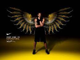 The wings on the mural offer a photo. Kobe Bryant Zoom Kobe 2 Supernatural Kobe Bryant Quotes Kobe Bryant Kobe Bryant Wallpaper