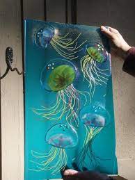 Dancing Jellyfish Delphi Artist Gallery Fused Glass Art Glass Fusion Ideas Glass Crafts