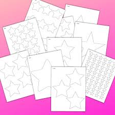 Home alphabet animals artwork bible birthdays cartoons countries fairy tales fantasy flowers fruit holidays homes music nature people rainbows school space sports transportation video game characters weather color by numbers connect the dots. 25 Free Printable Star Templates Extra Large Star Pattern The Artisan Life